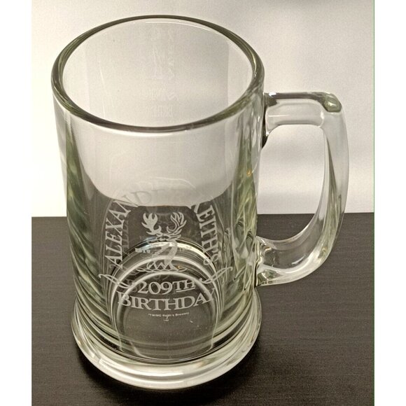 Alexander Keith's Etched Glass Stein 209th Birthday Collectors Edition Beer Mug - Picture 1 of 7